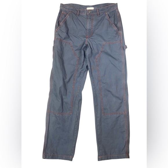 BDG Urban Outfitters Carpenter Workwear Pants Size 31 Blue Straight Leg Utility - Picture 2 of 2